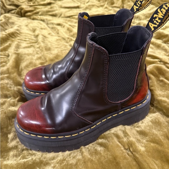 Dr. Martens Shoes - Dr. Martens Cherry Red Leather Chelsea Boots